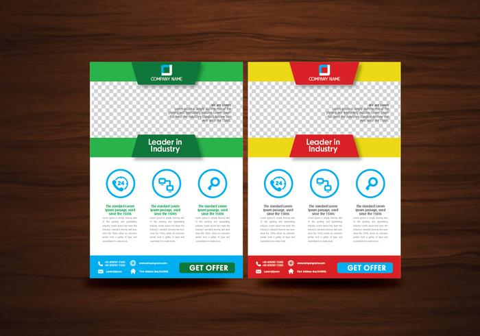 Folheto de vetores flyer design layout template vector