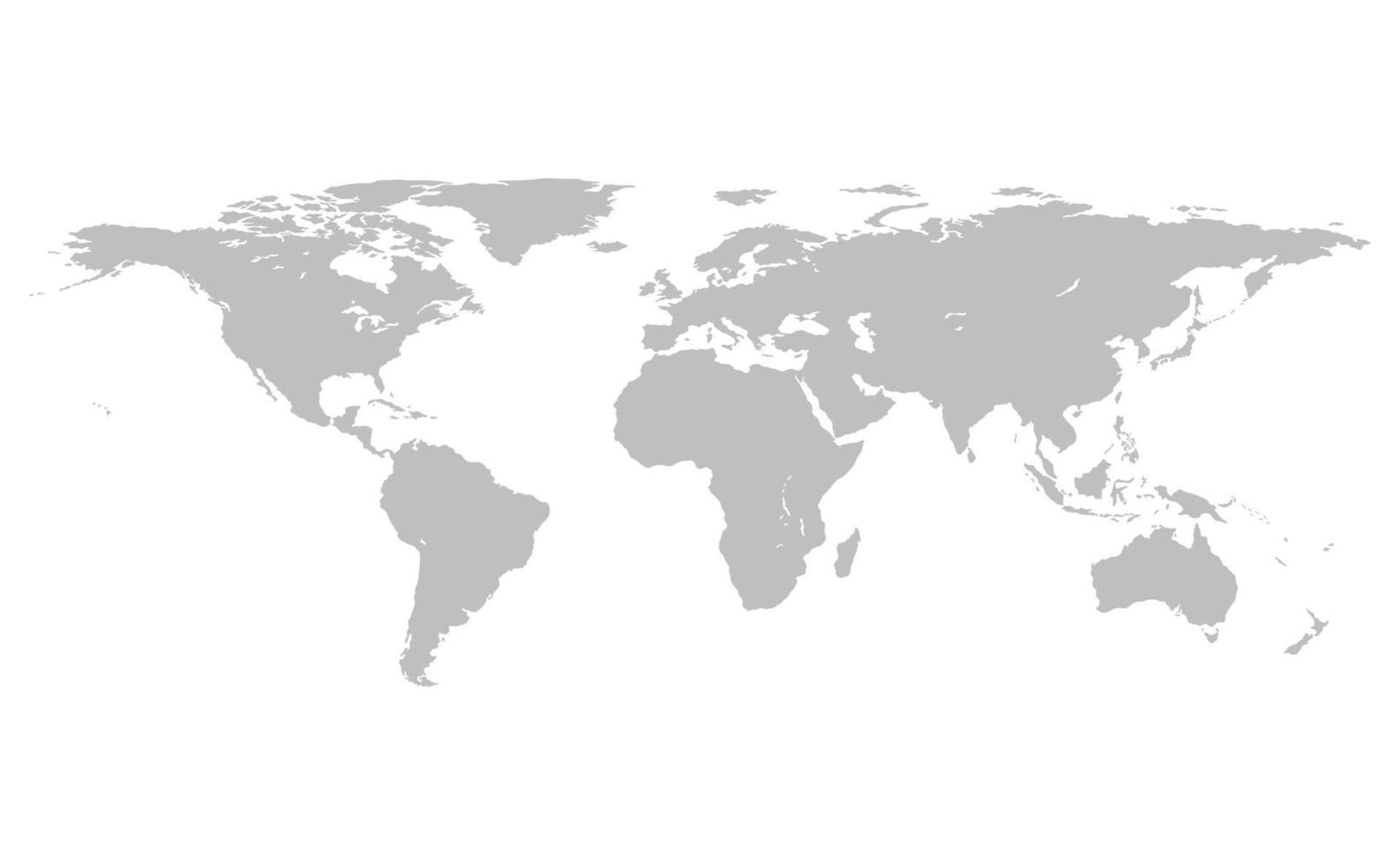 mundo mapa cinza, ilustração vetorial, eps10 vetor
