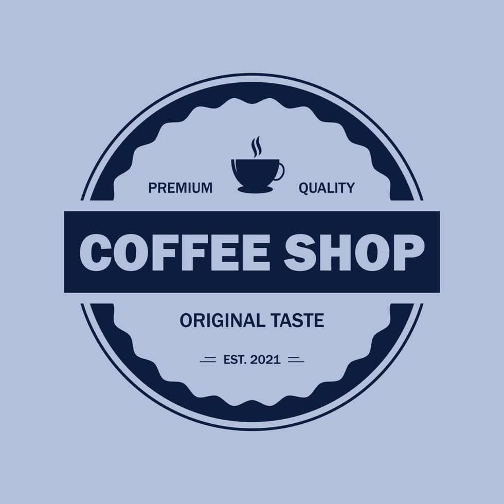 café e design de logotipo de café vetor