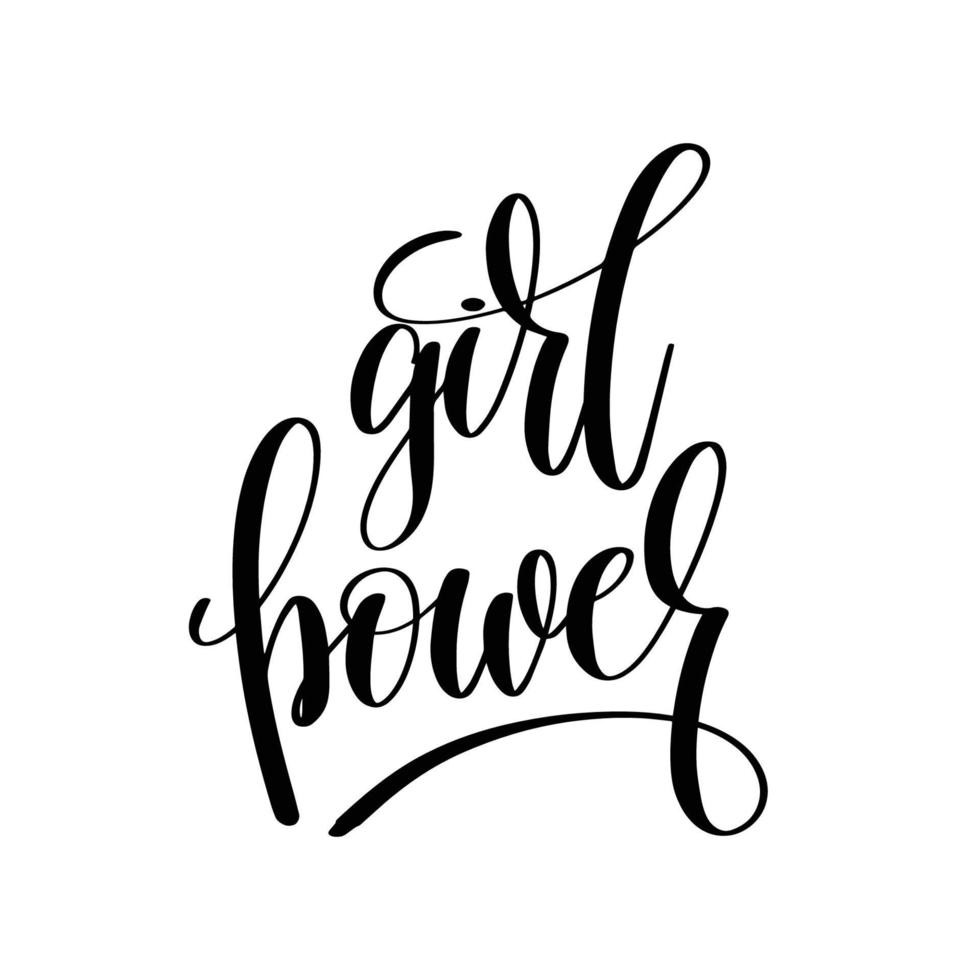 girl power.can ser usado para impressão de t-shirt, impressão de caneca, almofadas, design de impressão de moda, roupas infantis, chá de bebê, saudação e cartão postal. design de camiseta vetor