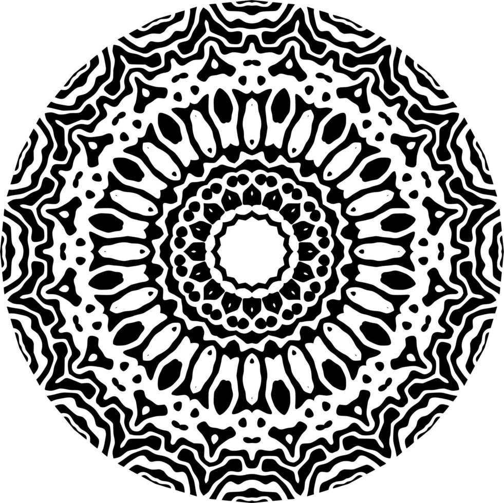 padrão de mandala abstrata com forma de círculo vetor