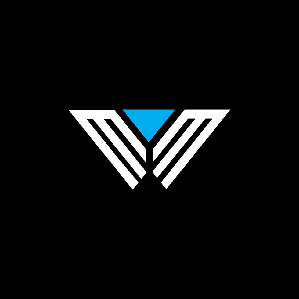 design criativo do logotipo da letra mm com gráfico vetorial, logotipo simples e moderno de mm. vetor