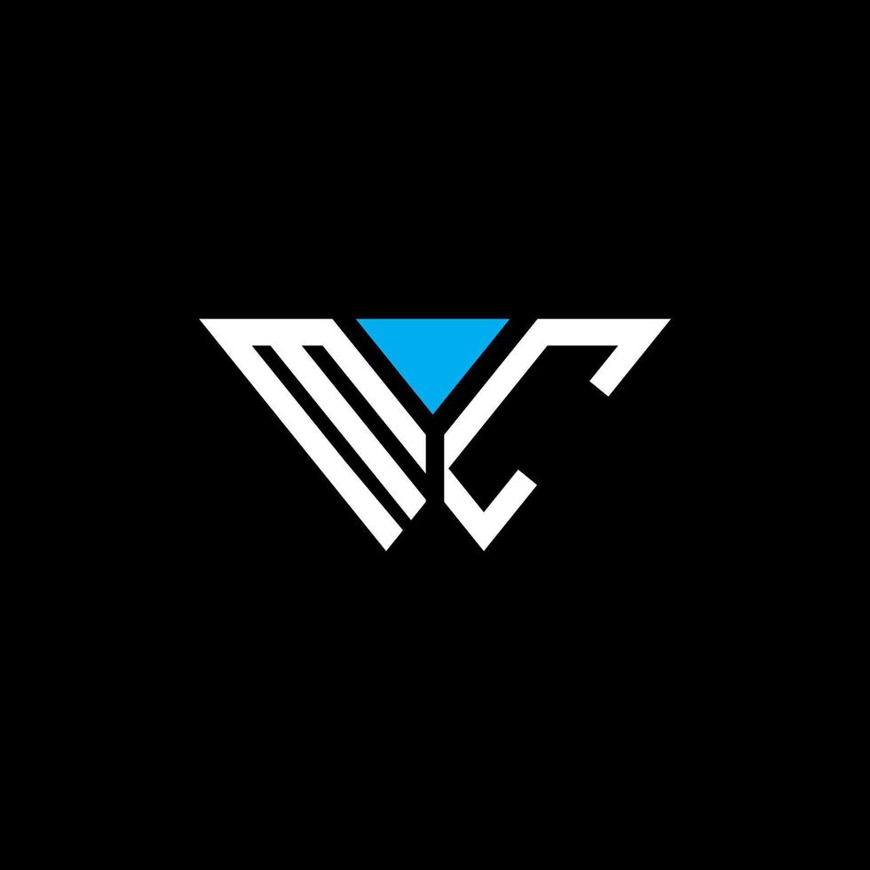 mc letter logo design criativo com gráfico vetorial, mc logotipo simples e moderno. vetor