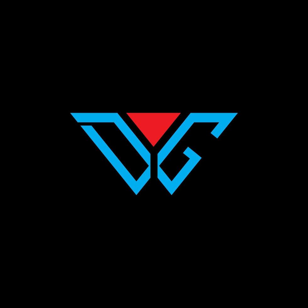 design criativo do logotipo da letra dg com gráfico vetorial, design de logotipo simples e moderno abc. vetor