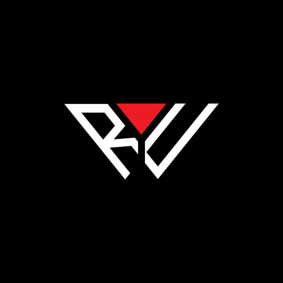ru letter logo design criativo com gráfico vetorial, ru logotipo simples e moderno. vetor