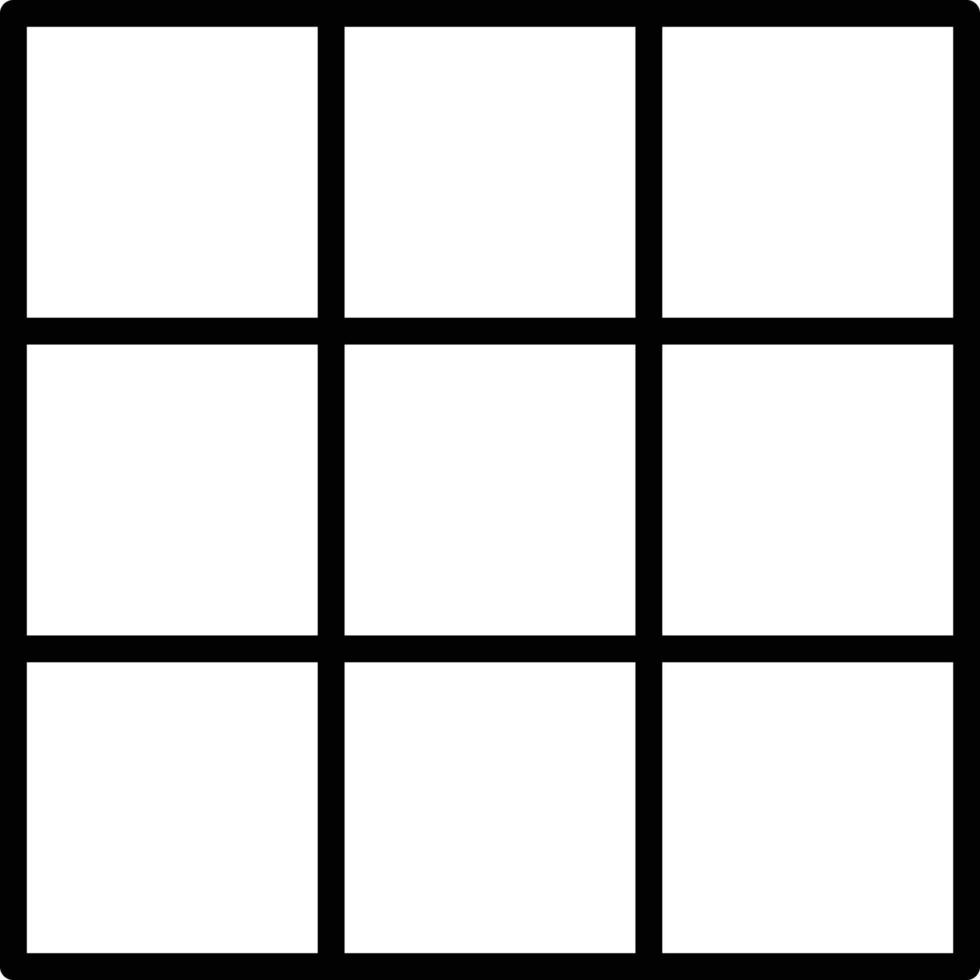 ícone de linha de linha cubo rubik vetor