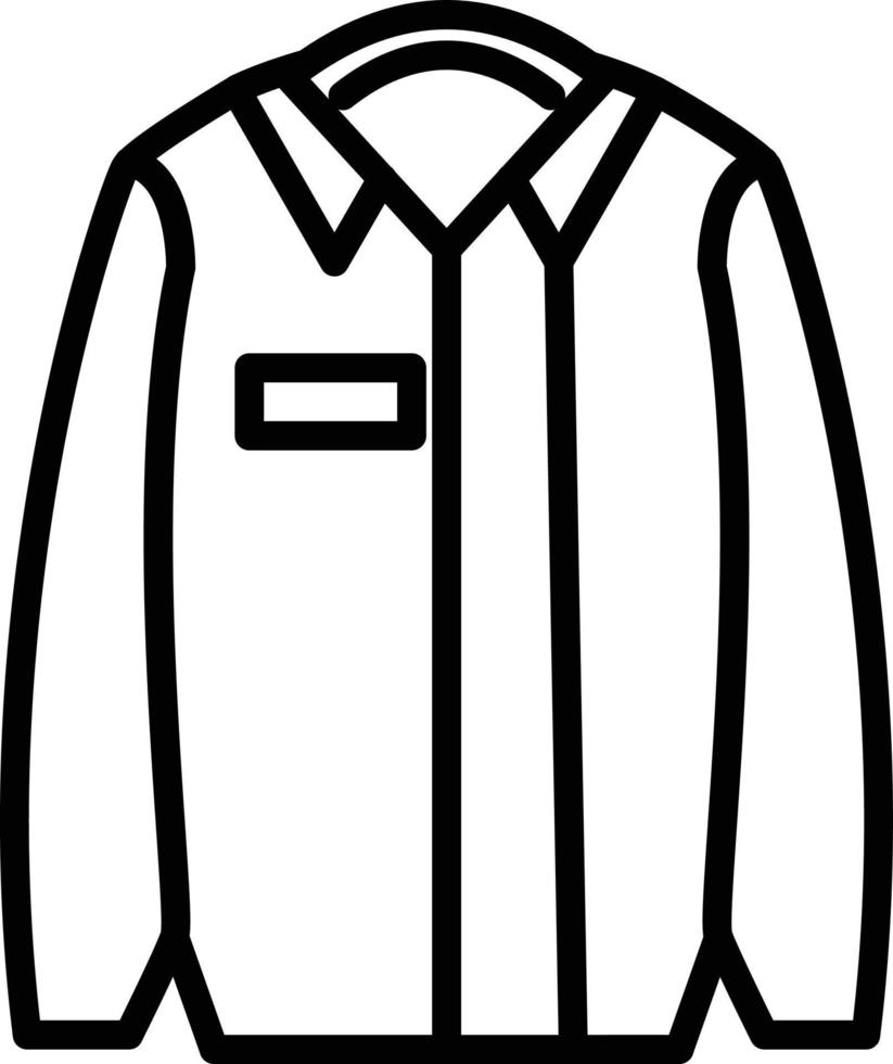 ícone de linha de casaco vetor