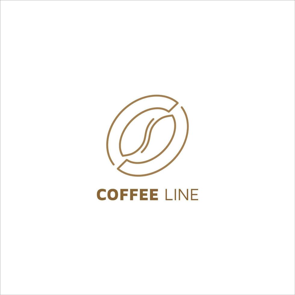 logotipo do café. logotipo de vetor de minimalismo monocromático monocromático símbolo ícone moderno para cafeteria.