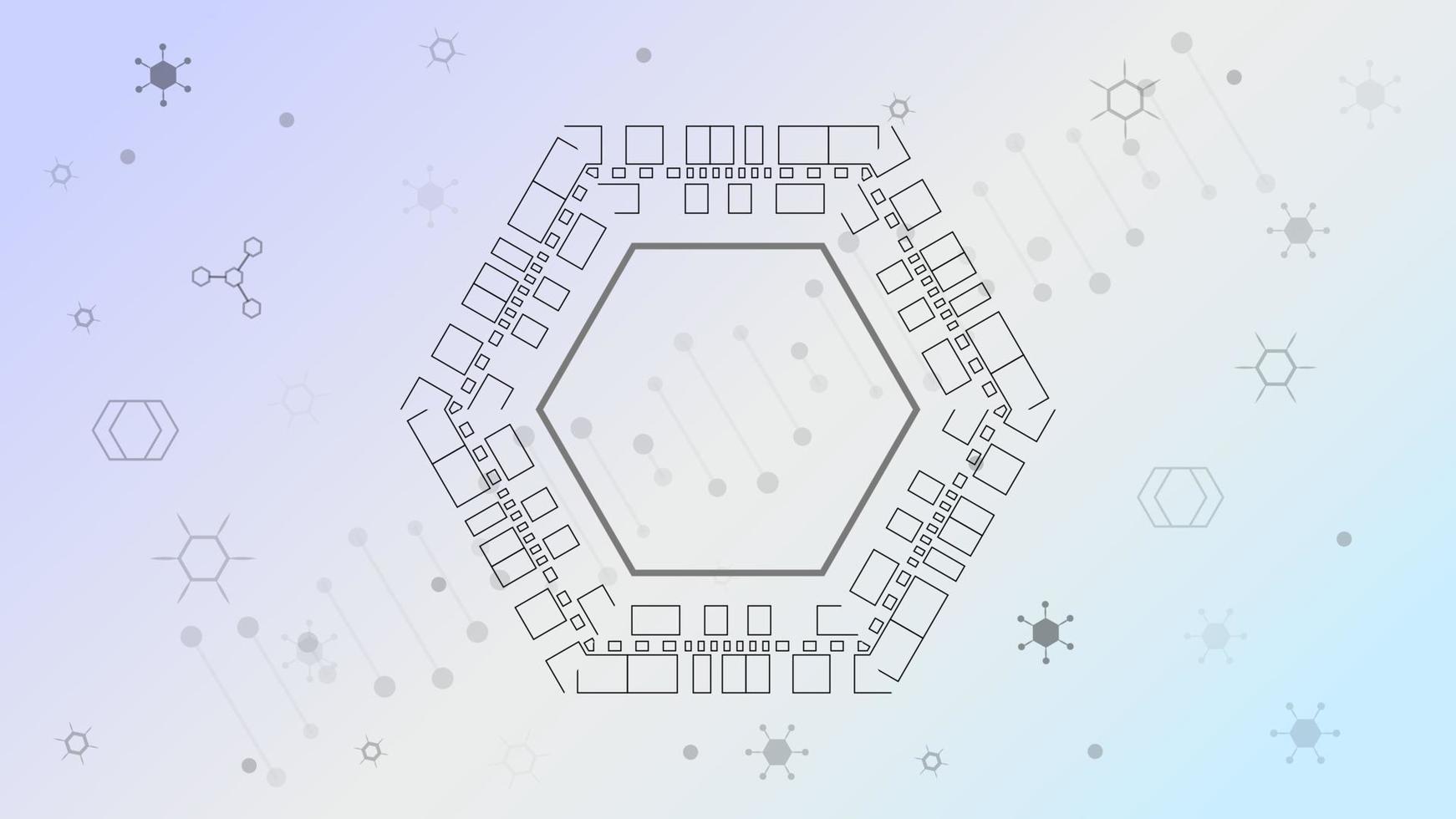 moléculas de dna para tecnologia digital abstrata branca de interface de alta tecnologia, ilustração vetorial vetor