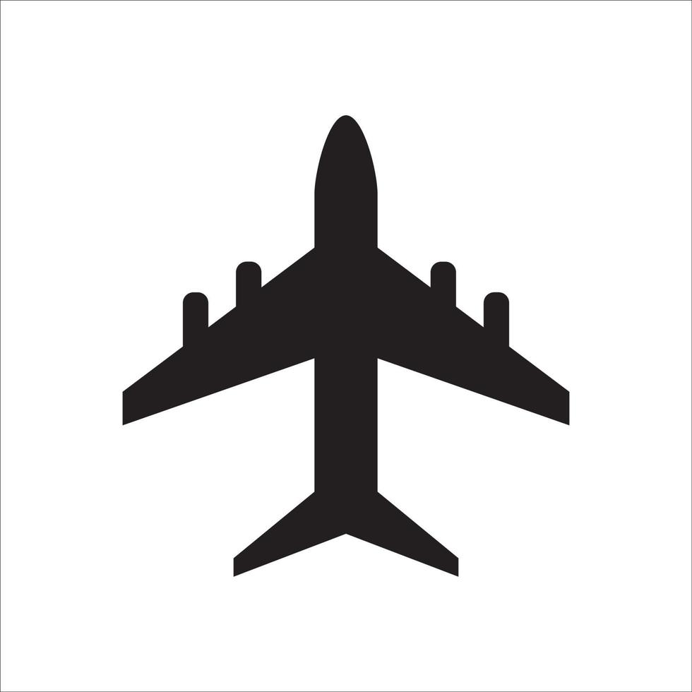 design de vetor de logotipo de ícone de aeronave