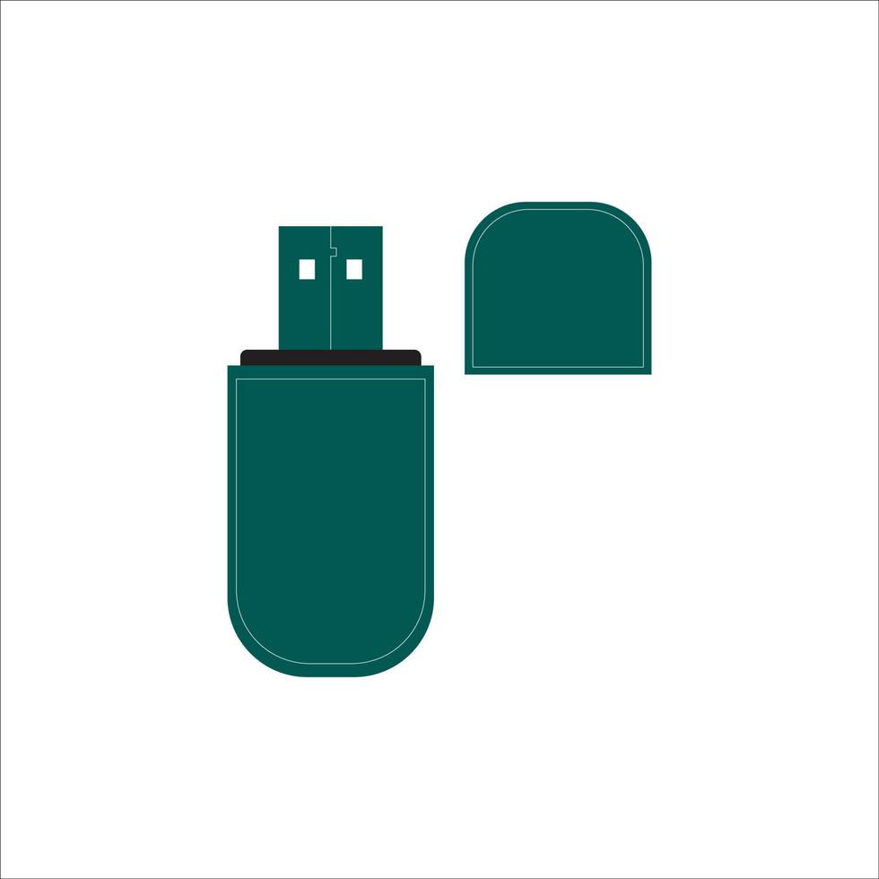 design de vetor de logotipo de ícone de flashdisk