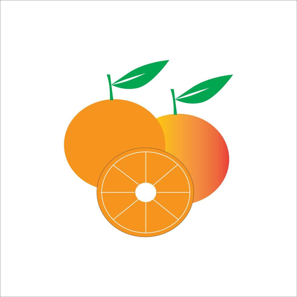 vetor de design de logotipo de ícone laranja