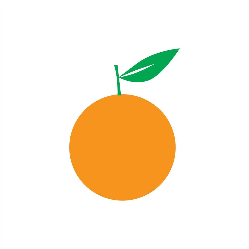 vetor de design de logotipo de ícone laranja