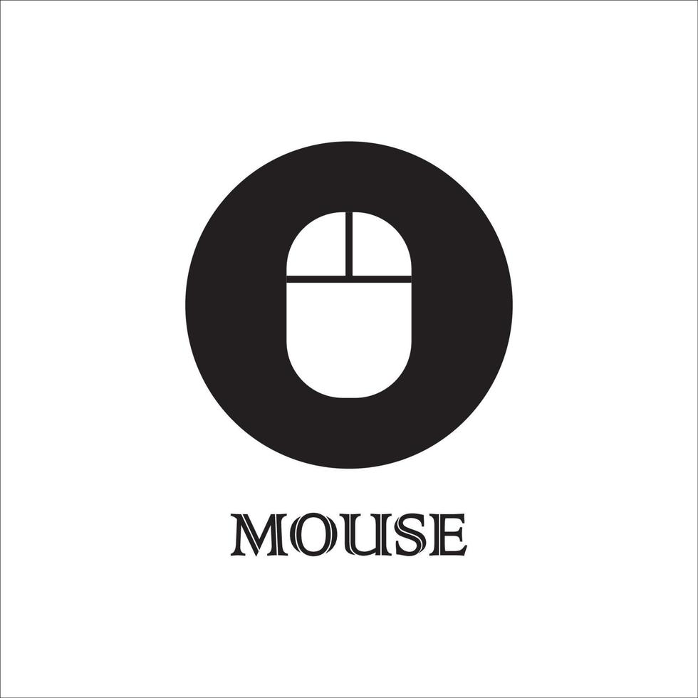 design de vetor de logotipo de ícone de mouse