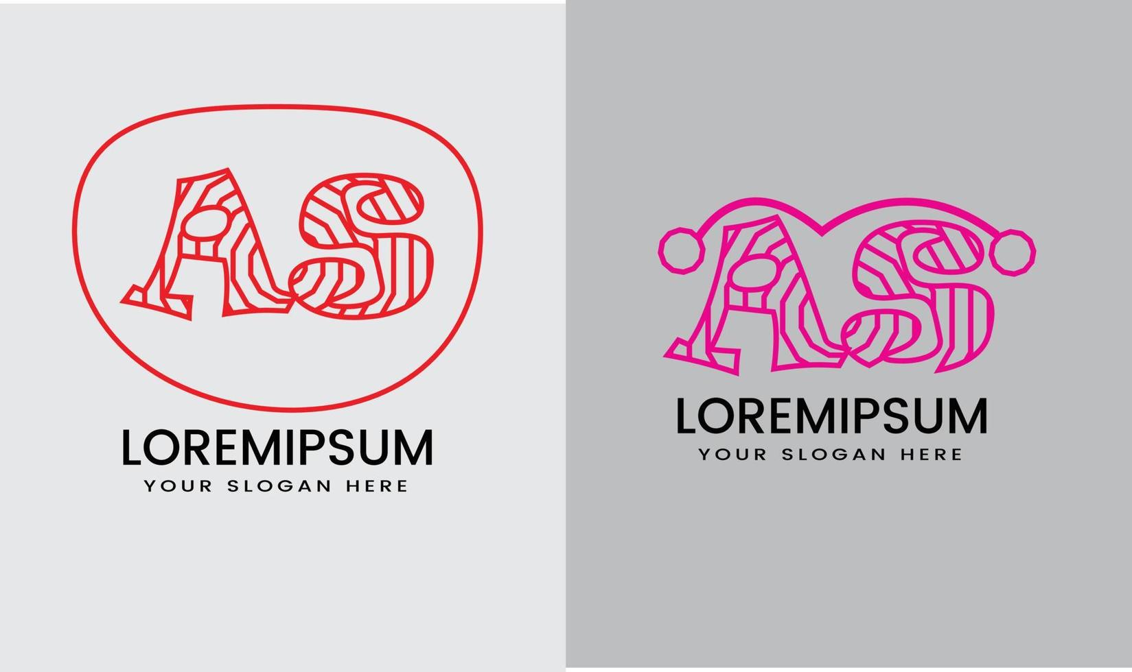 design de vetor de logotipo de carta monograma abstrato