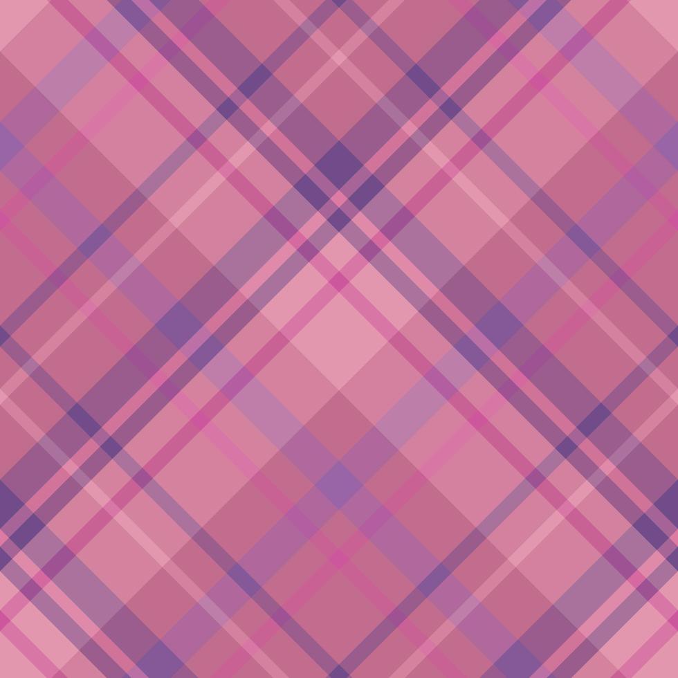 padrão sem costura em cores rosa e violeta interessantes para xadrez, tecido, têxtil, roupas, toalha de mesa e outras coisas. imagem vetorial. 2 vetor