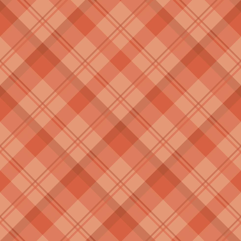 padrão sem costura em maravilhosas cores laranja para xadrez, tecido, têxtil, roupas, toalha de mesa e outras coisas. imagem vetorial. 2 vetor