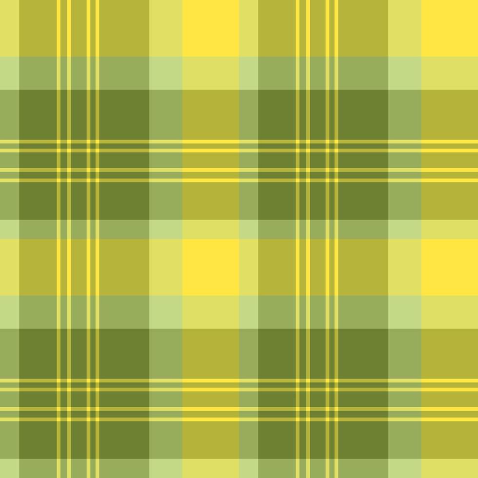 padrão sem costura em grandes cores amarelas e verdes para xadrez, tecido, têxtil, roupas, toalha de mesa e outras coisas. imagem vetorial. vetor
