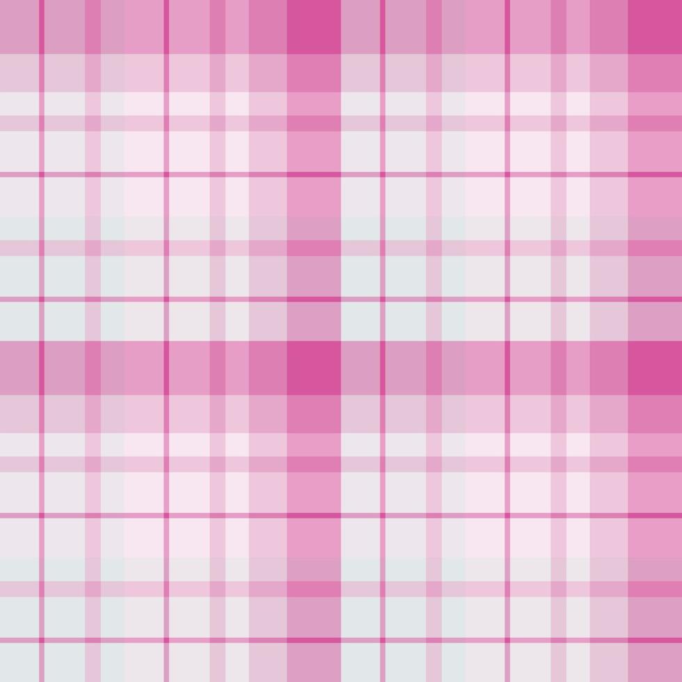 padrão sem costura em grandes cores cinza claro e rosa para xadrez, tecido, têxtil, roupas, toalha de mesa e outras coisas. imagem vetorial. vetor