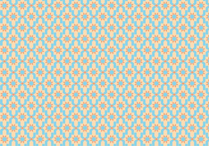 Vector de padrão de azulejo marroquino