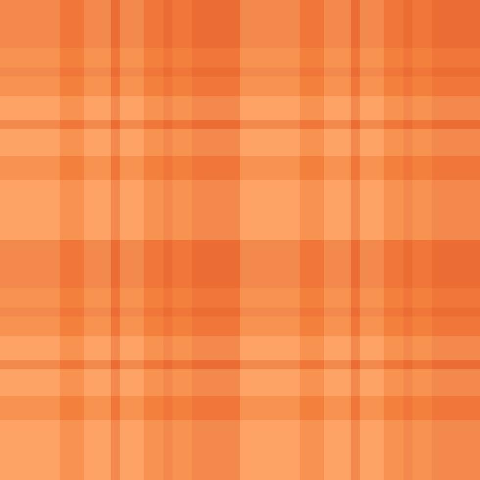 padrão sem costura em magníficas cores laranja para xadrez, tecido, têxtil, roupas, toalha de mesa e outras coisas. imagem vetorial. vetor