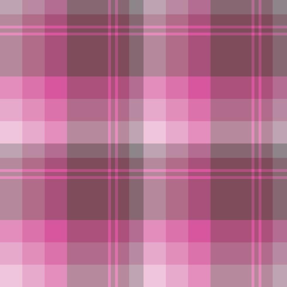 padrão sem costura em maravilhosas lindas cores rosa para xadrez, tecido, têxtil, roupas, toalha de mesa e outras coisas. imagem vetorial. vetor