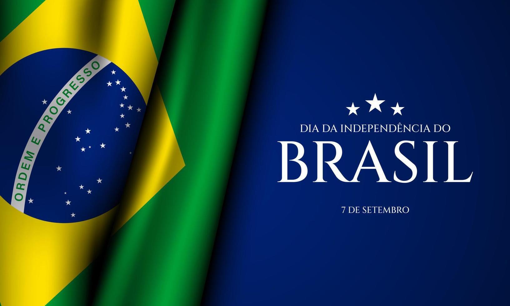 projeto de plano de fundo do dia da independência do brasil. vetor