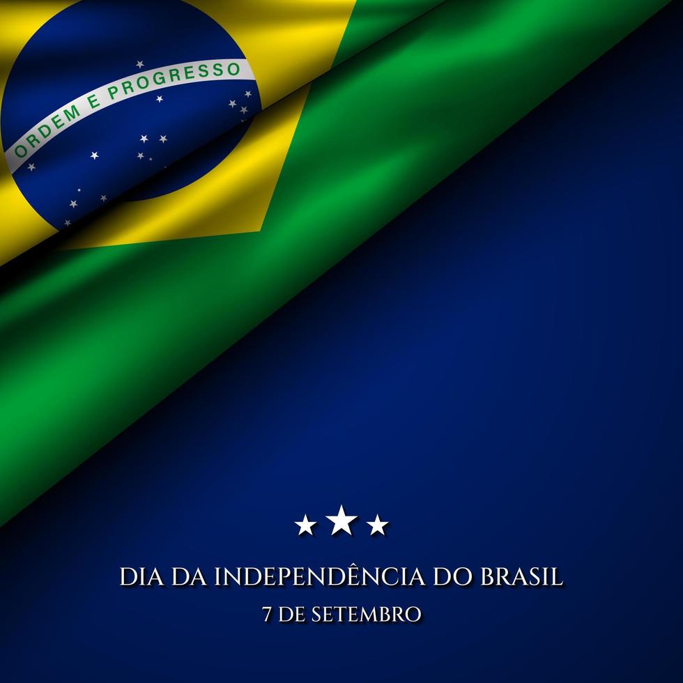 projeto de plano de fundo do dia da independência do brasil. vetor