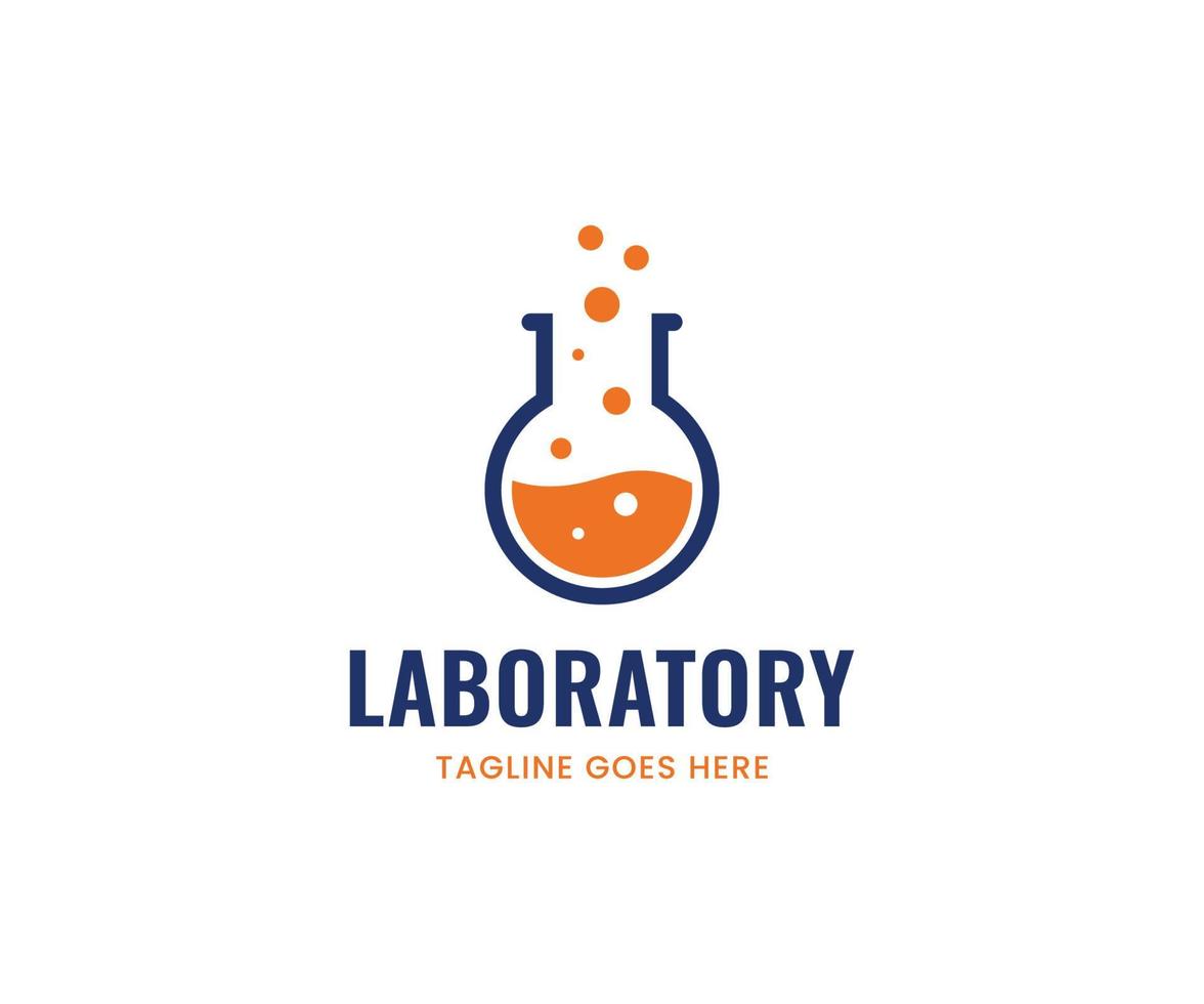 logotipo do laboratório. lab logotipo arte vetorial, ícones e gráficos. vetor