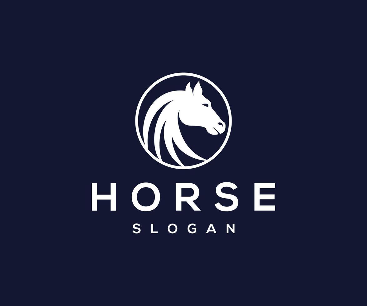 logotipo do cavalo. modelo de logotipo de cavalo moderno vetor