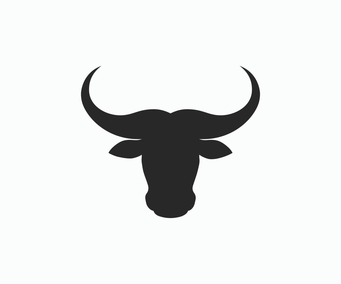 ilustração de conceito de logotipo de vetor de cabeça de touro, logotipo de cabeça de búfalo, logotipo de cabeça de touro.