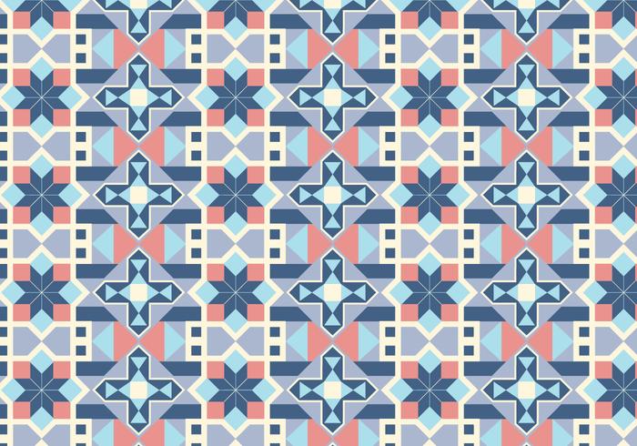 Fundo geométrico de padrão de azulejos vetor