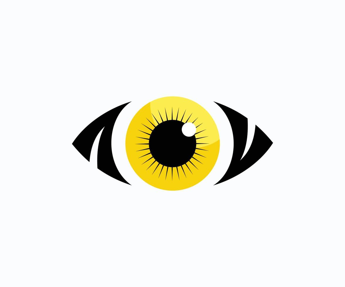 modelo de design de logotipo de conceito de olho de cuidados criativos. vetor de design de logotipo de cuidados com os olhos. vetor de símbolo de ícone.