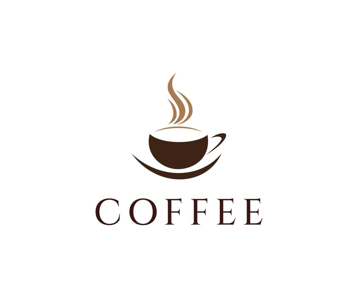 modelo de design de logotipo de cafeteria. design de logotipo de café. vetor de design de logotipo de café.