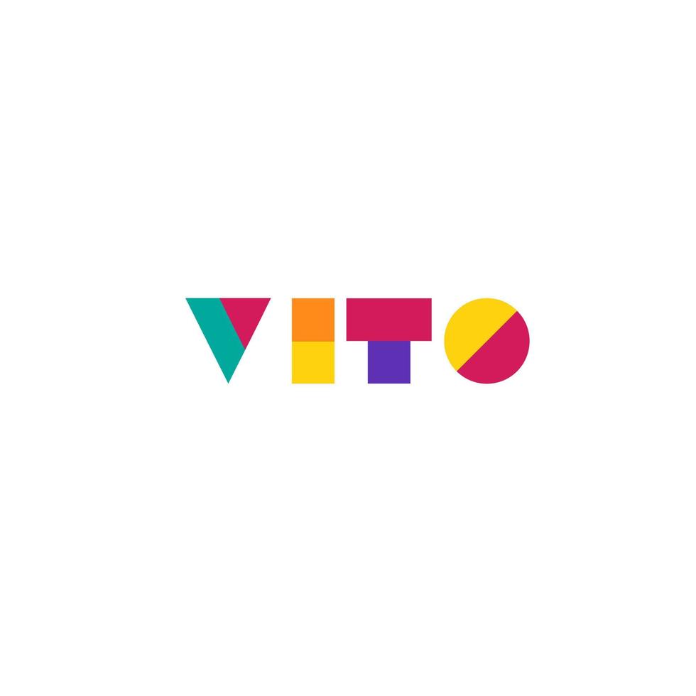 inspiração criativa de design de logotipo de letra colorida. vetor profissional