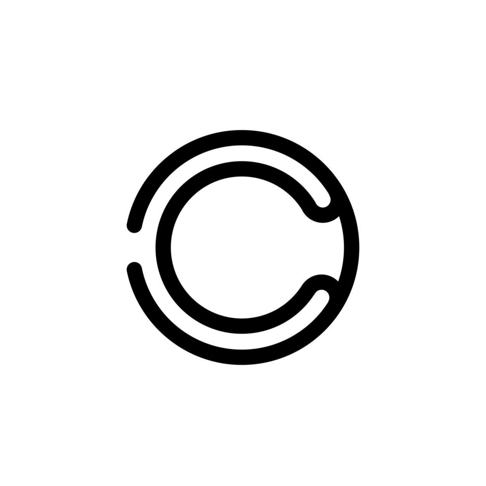 letra c design de logotipo de negócios simples pro vector