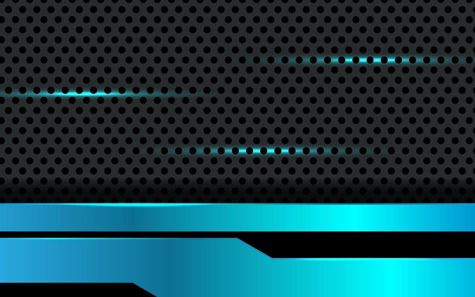 abstrato tecnologia futurista azul gradiente luz preto cyber. com fundo moderno de design de padrão de malha de círculo escuro. vetor eps10