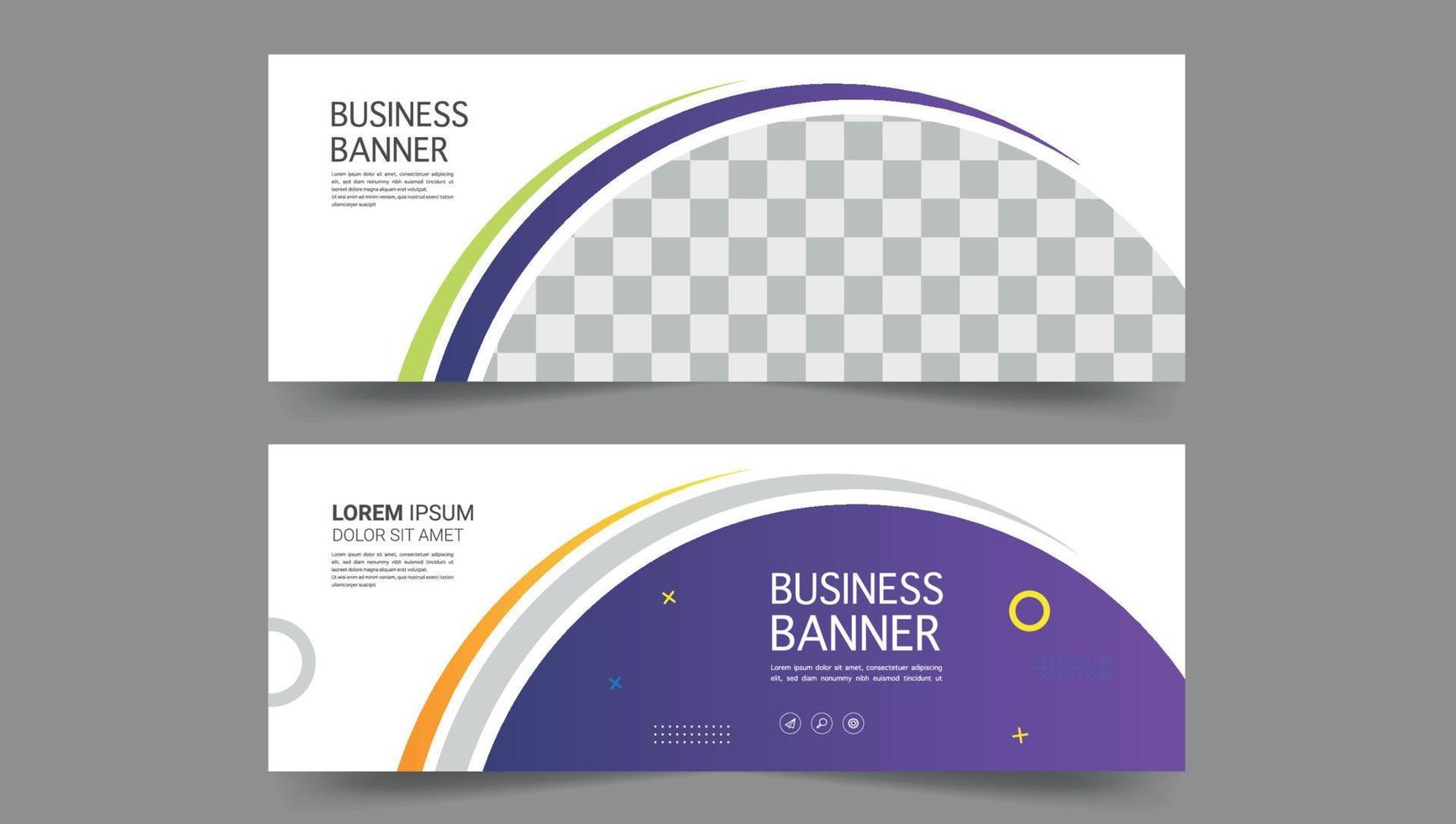 layout de banner corporativo vetor