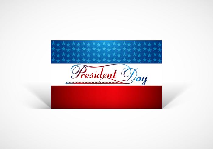 Cartão do dia do presidente vetor