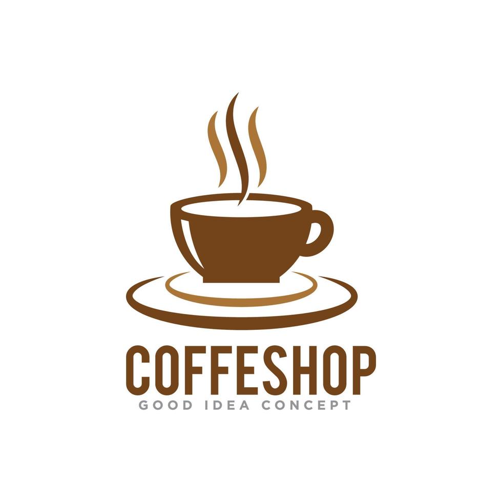 vetor de design de ícone de logotipo de café