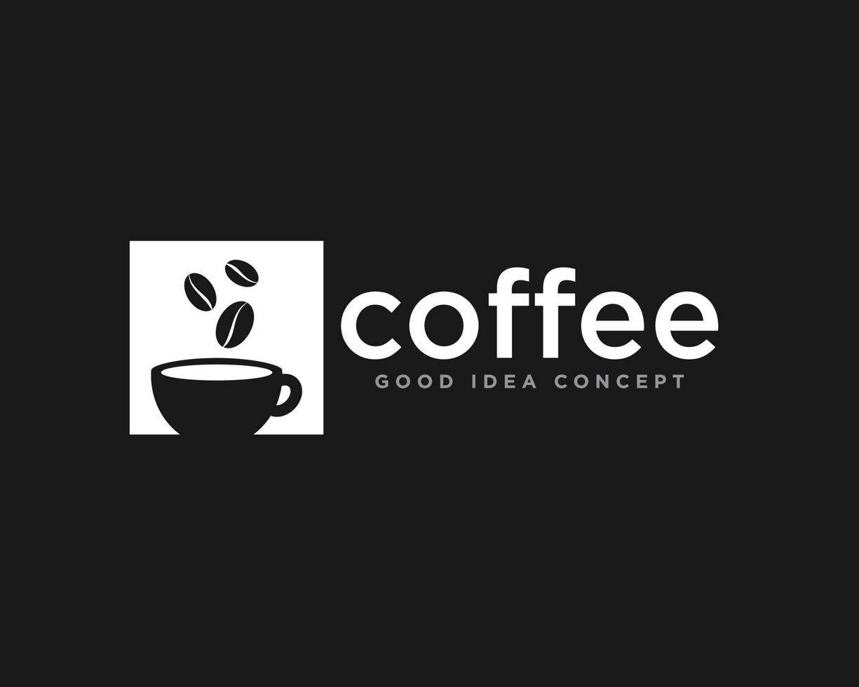 vetor de design de ícone de logotipo de café