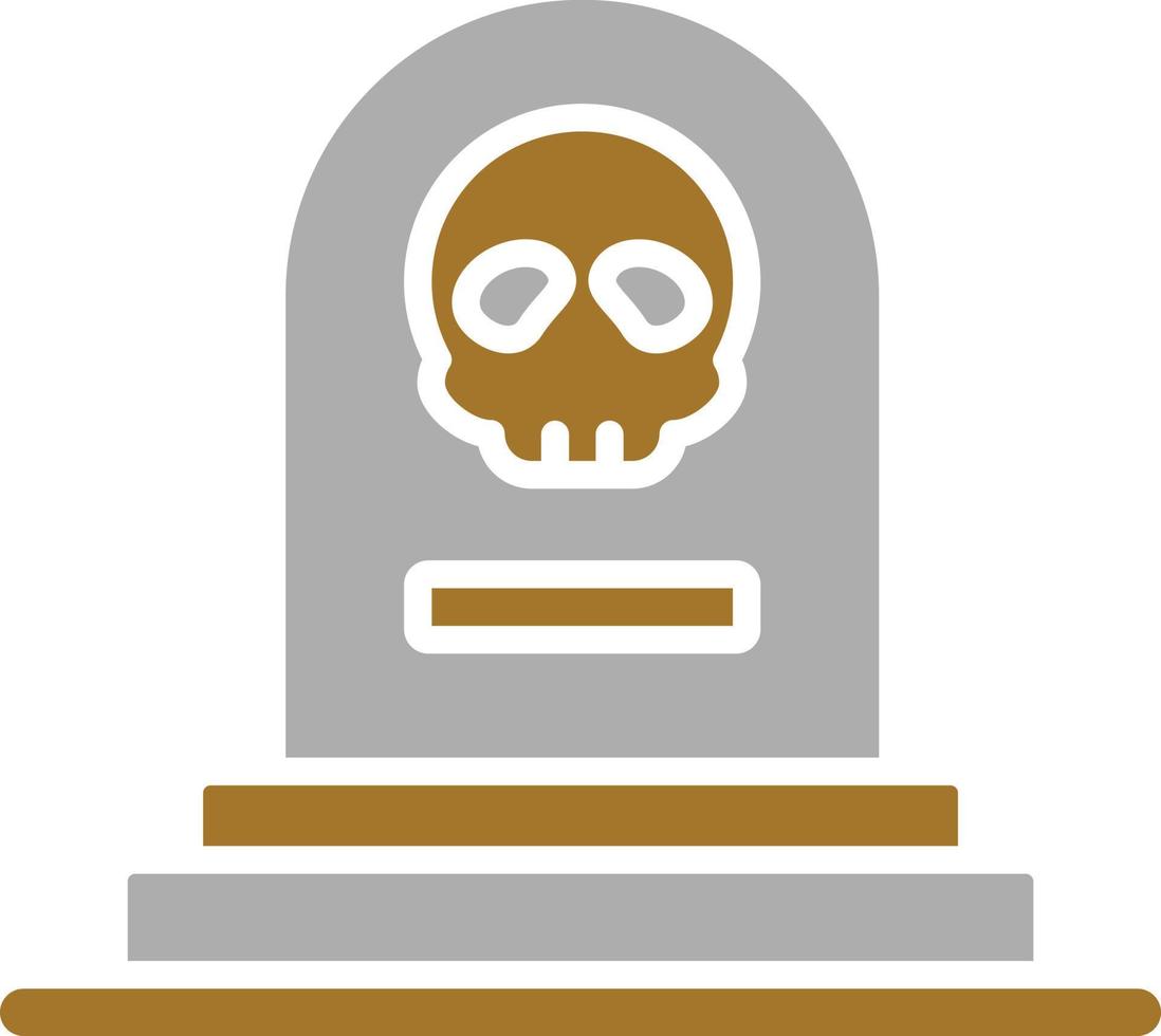 estilo de ícone de túmulo de pirata vetor
