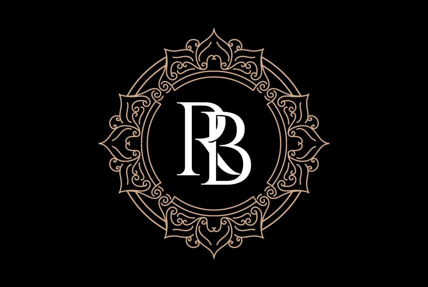 circular redondo crachá de ornamento real dourado emblema rótulo rótulo design de logotipo vetor
