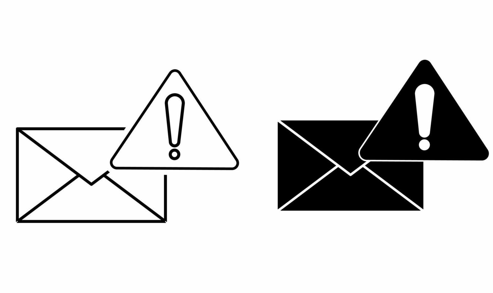 conjunto de ícones de spam isolado no fundo branco vetor