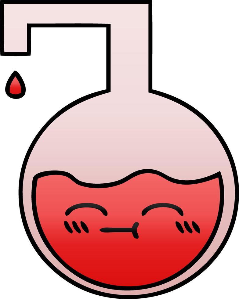 experimento científico de desenho animado sombreado gradiente vetor