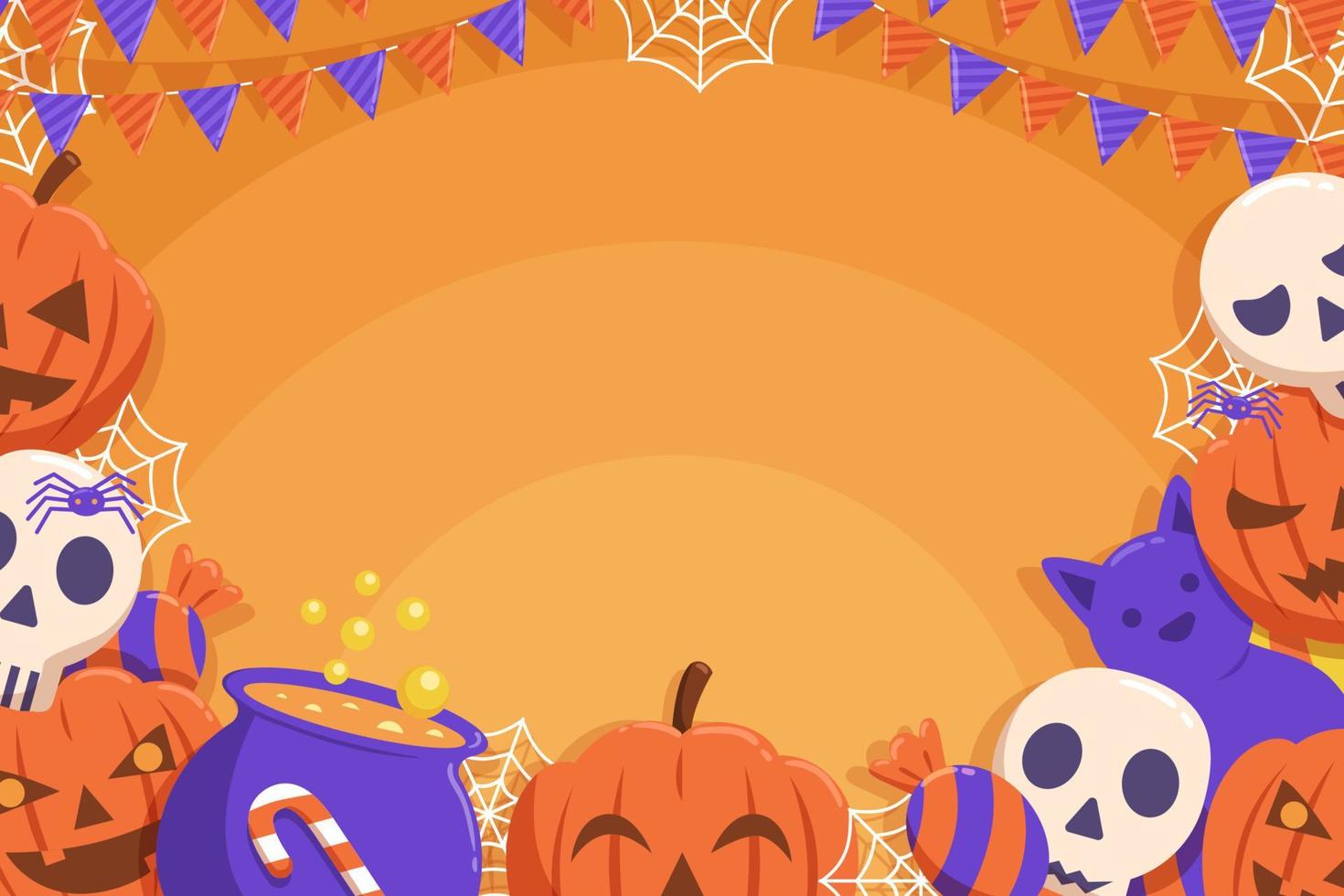 fundo de festa de halloween vetor