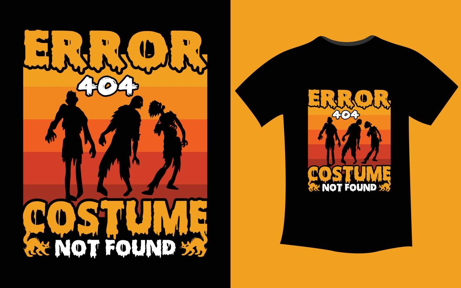 design moderno de camiseta de halloween vetor