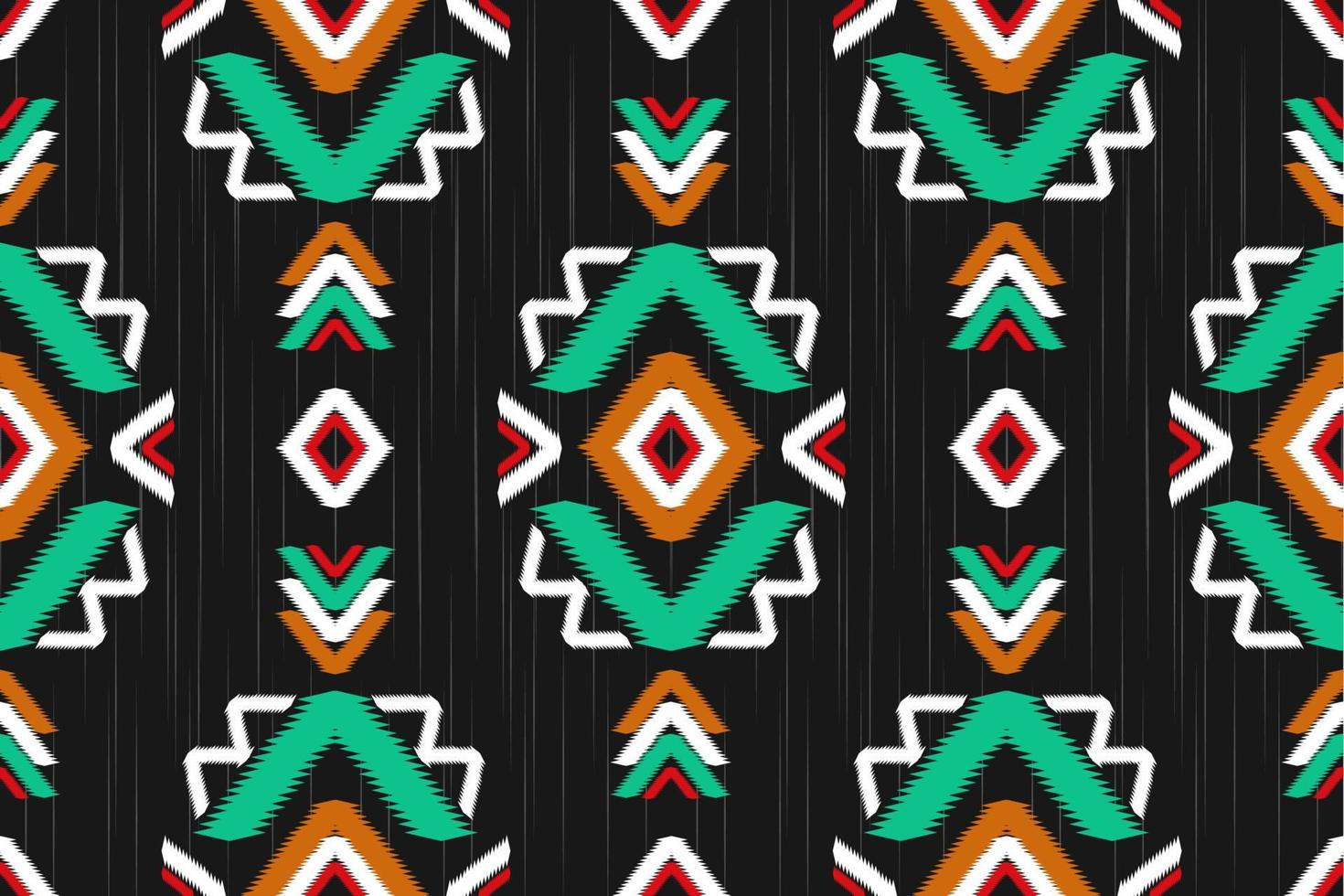 arte abstrata padrão étnico. ikat sem costura padrão tradicional. estilo americano, mexicano. design para plano de fundo, papel de parede, ilustração vetorial, tecido, vestuário, tapete, têxtil, batik, bordado. vetor