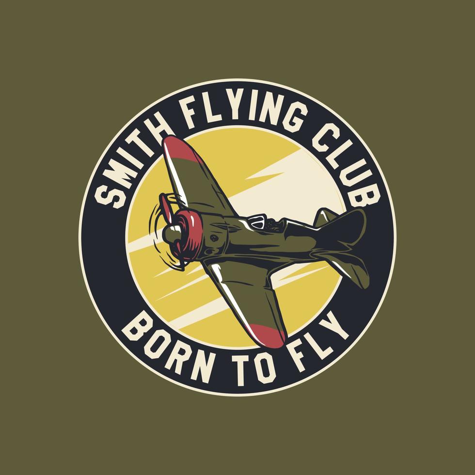 logotipos de crachás de aviação e rótulos de emblemas vetor