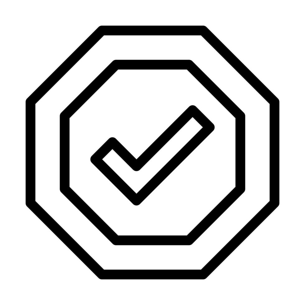 design de ícone de aprovação vetor